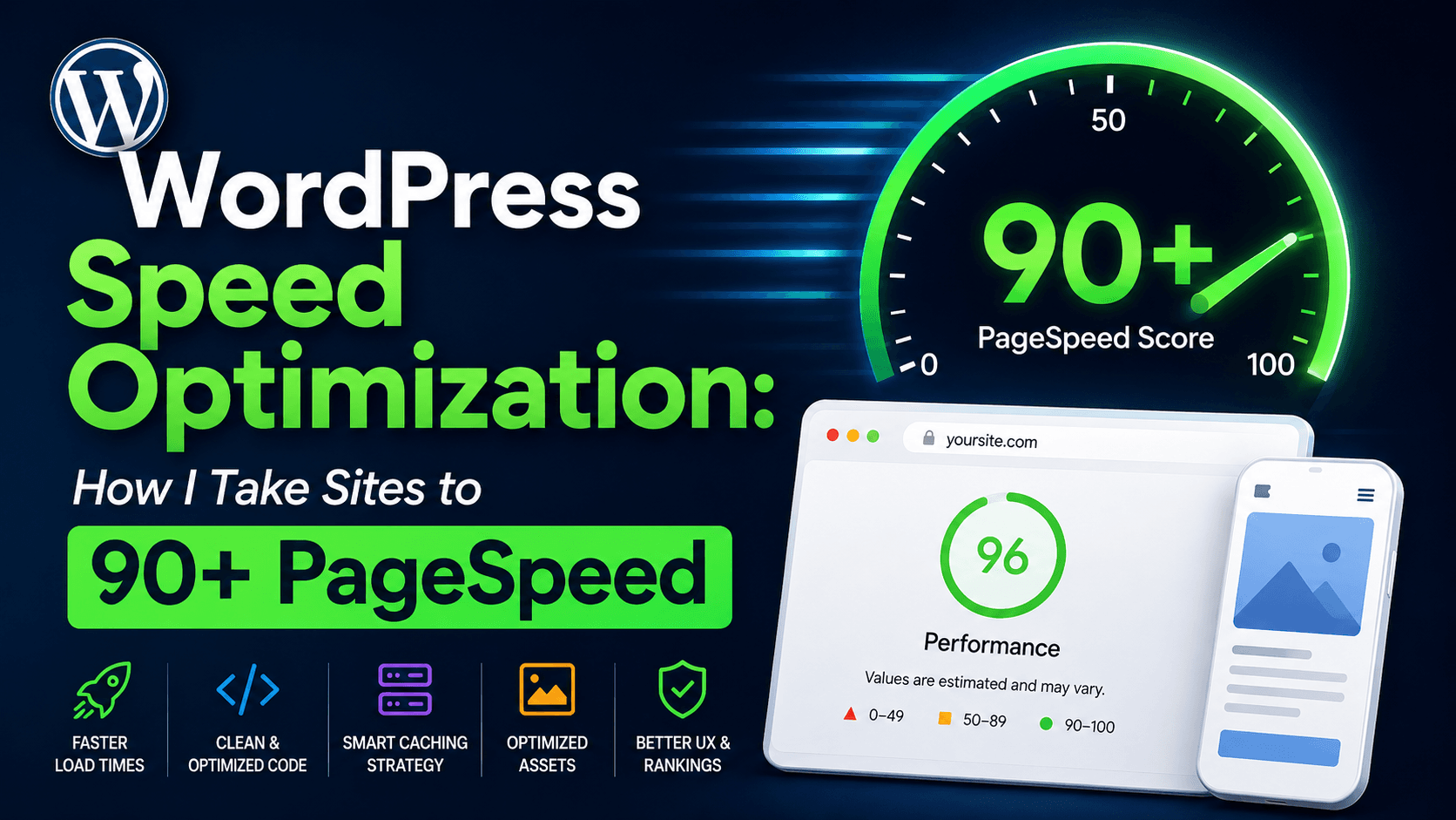 WordPress Speed Optimization: How I Take Sites to 90+ PageSpeed