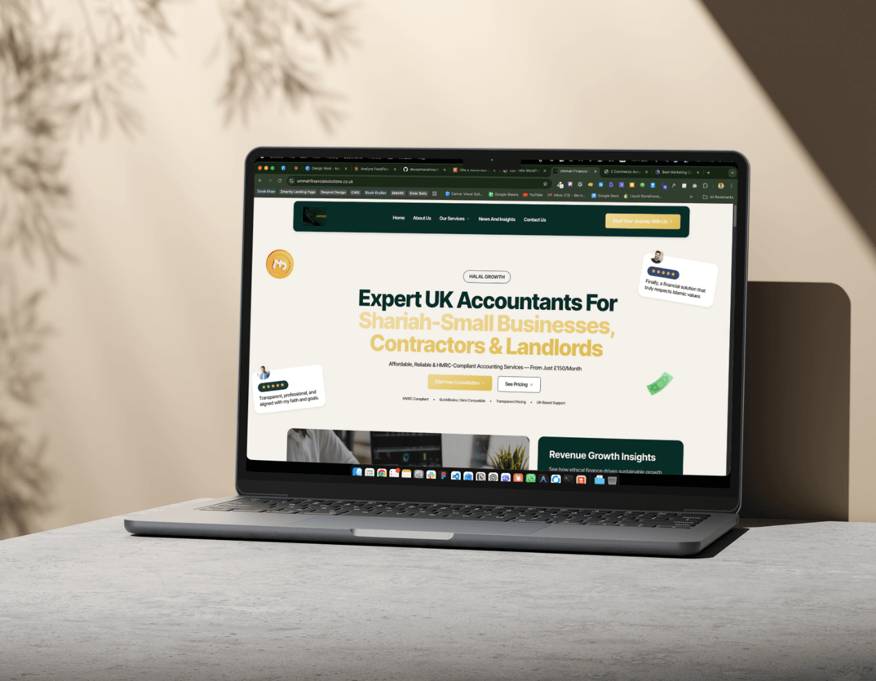 Accounting & Finance website built by Salman Ahmed