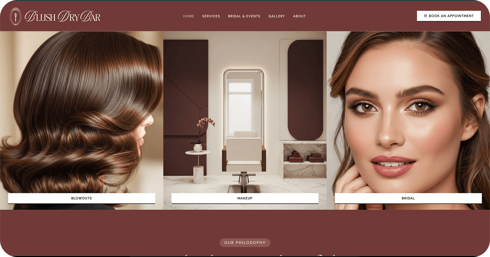 Blush Dry Bar — website by Salman Ahmed