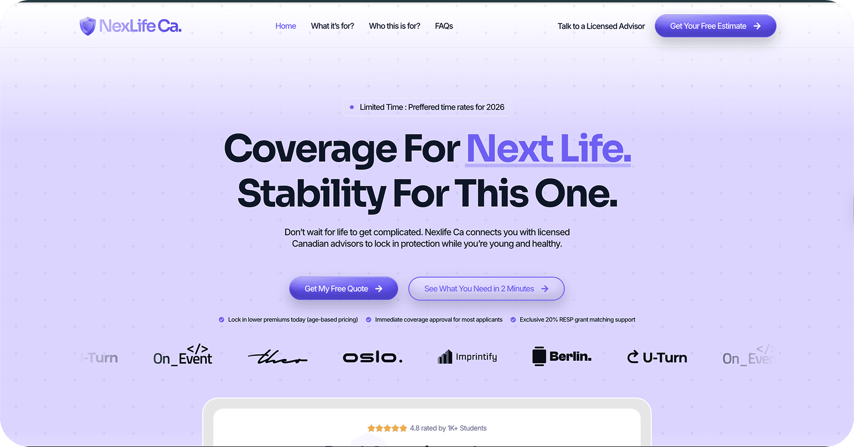 NextLife — website by Salman Ahmed