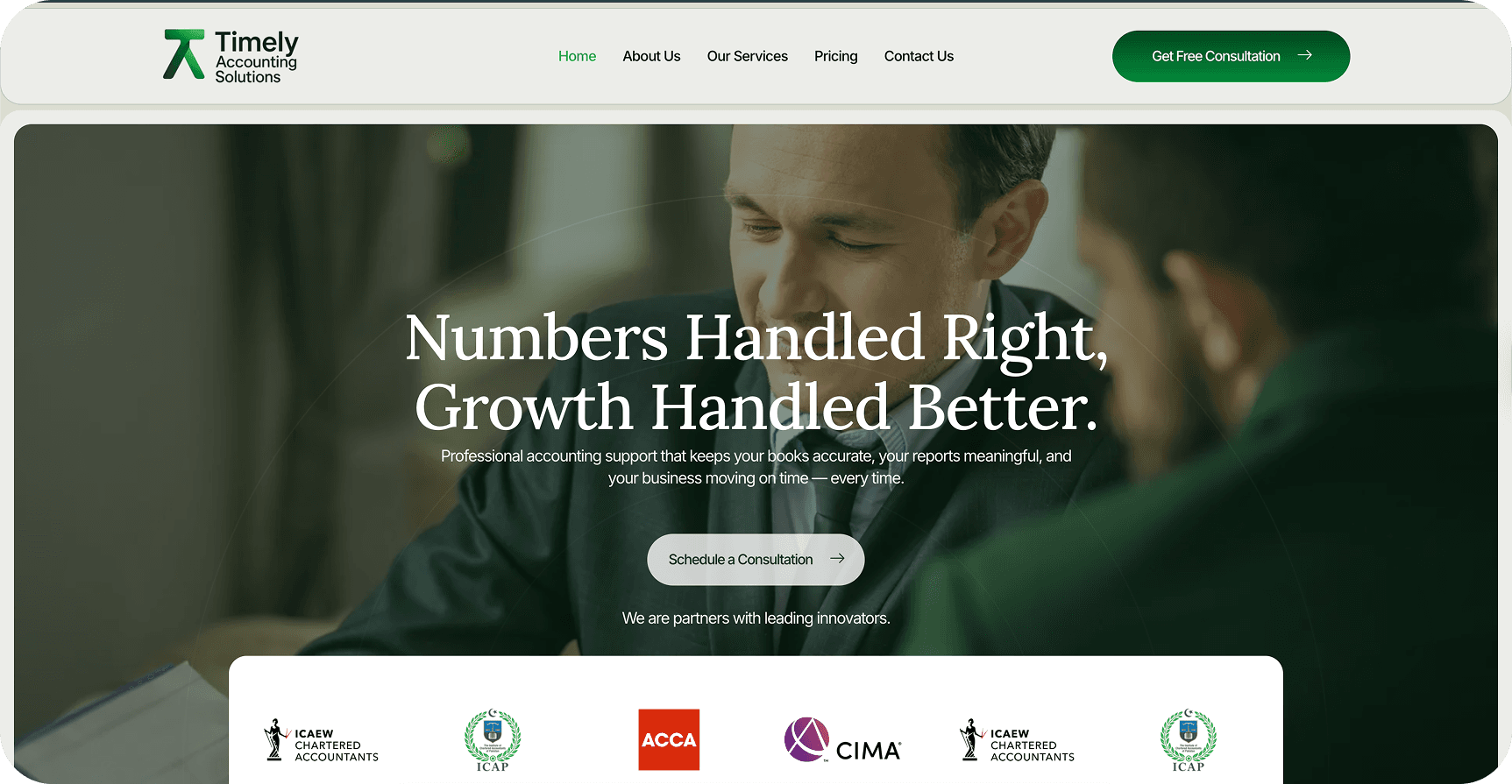 Timely Accounting Services — website by Salman Ahmed